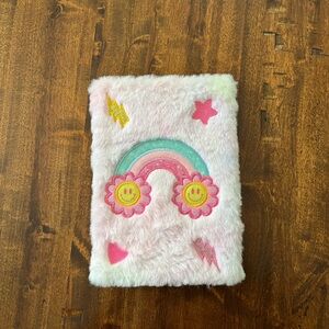 Fuzzy Pink Rainbow Notebook/Diary